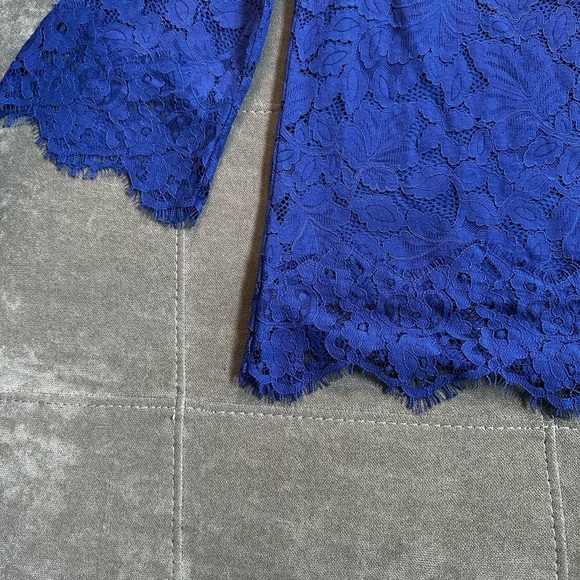 Banana Republic Cobalt Lace Top - Picture 7 of 11